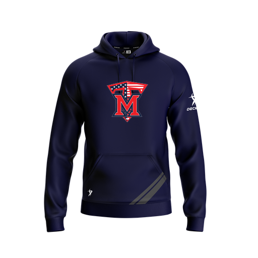 [FOLHSMNV-YXS-LOGO1] Decker Summit Hoodie (Youth XS, Navy, Logo 1)