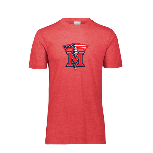 [FTSCUBRD-AS-LOGO1] Decker Men's Tri-Blend T-Shirt - Short Sleeve (Adult S, Red, Logo 1)