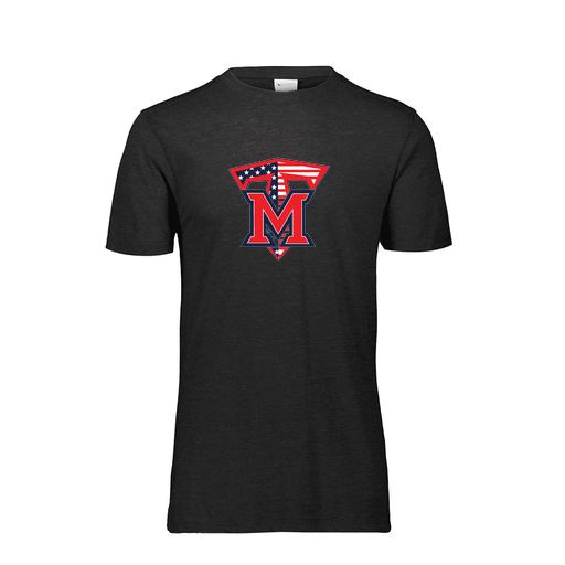[FTSCUBBK-YS-LOGO1] Decker Youth Tri-Blend T-Shirt - Short Sleeve (Youth S, Black, Logo 1)