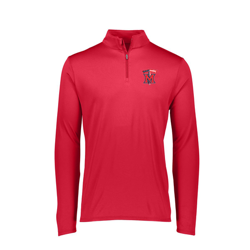 [FTLQFLRD-FAXS-LOGO1] Decker Women's Flex-Lite 1/4 Zip Shirt (Female Adult XS, Red, Logo 1)