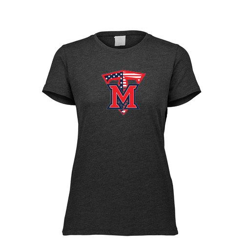 [FTSCUBBK-FAXS-LOGO1] Decker Women's Tri-Blend T-Shirt - Short Sleeve (Female Adult XS, Black, Logo 1)
