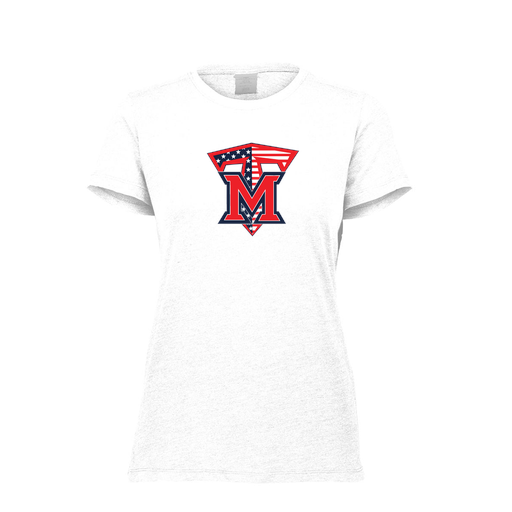 [FTSCUBWH-FAXS-LOGO1] Decker Women's Tri-Blend T-Shirt - Short Sleeve (Female Adult XS, White, Logo 1)