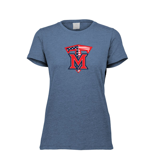 [FTSCUBNV-FAXS-LOGO1] Decker Women's Tri-Blend T-Shirt - Short Sleeve (Female Adult XS, Navy, Logo 1)