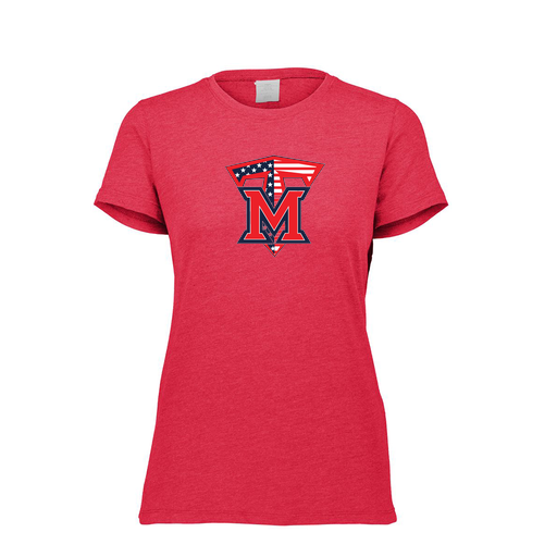 [3067.V96.XS-LOGO1] Ladies Ultra-blend T-Shirt (Female Adult XS, Red, Logo 1)