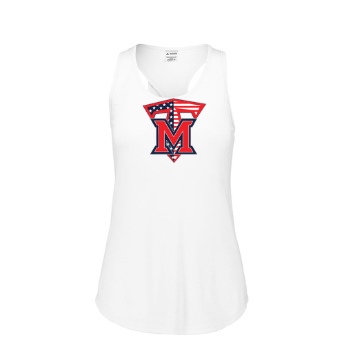 [3078.005.S-LOGO1] Ladies Tri Blend Tank Top (Female Adult S, White, Logo 1)