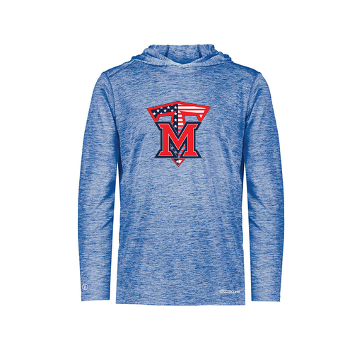 [FOLHCGRY-YS-LOGO1] Decker Youth Charge Hoodie (Youth S, Royal, Logo 1)