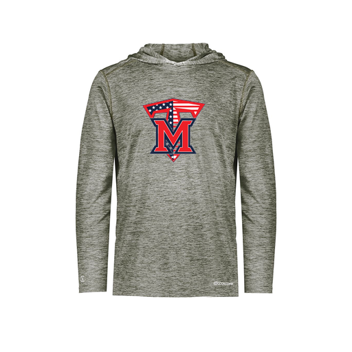 [FOLHCGGY-YS-LOGO1] Decker Youth Charge Hoodie (Youth S, Gray, Logo 1)