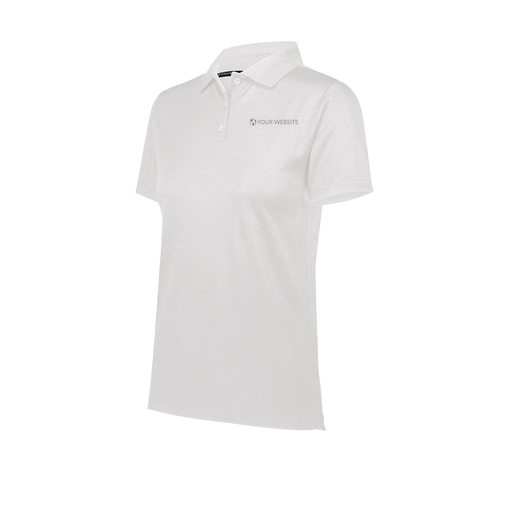 [222768.005.XS-LOGO2] Ladies Prism Polo (Female Adult XS, White, Logo 2)